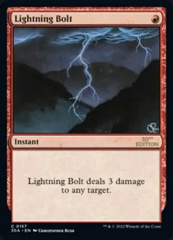 Lightning Bolt 30th Anniversary NM MTG - Image 1