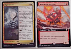 MtG Magic the Gathering AFR lot, Fighter Class, AFC Wild-Magic Sorcerer, BONUS - Image 1