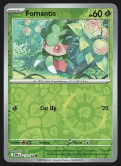 SV10: Destined Rivals Fomantis #013/182 Reverse Holo Pokemon Card - Image 1