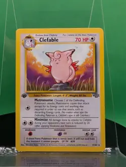 Clefable 17/64 1st Edition Jungle Set Non Holo Rare 1999 English Pokemon WoTC - Image 1