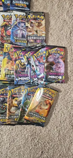 Pokemon Sword Shield, Sun & Moon, Empty Opened Booster Packs Wrappers (NO CARDS) - Image 4