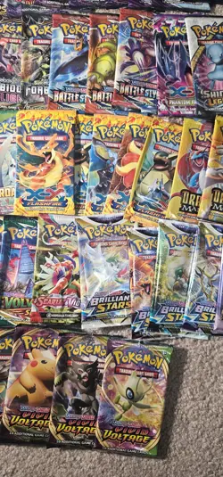 Pokemon Sword Shield, Sun & Moon, Empty Opened Booster Packs Wrappers (NO CARDS) - Image 5