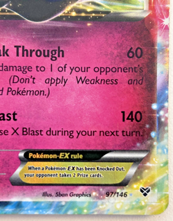 Xerneas EX 97/146 XY Base Set 2014 Ultra Rare Pokemon TCG - MP - Image 5
