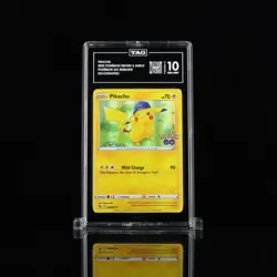 Pikachu Pokemon Sword & Shield Pokemon GO 2022 028/078 Holo TAG 10 - Image 1
