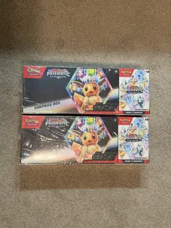 Pokemon TCG Prismatic Evolutions Surprise Box and Booster Bundle Sealed lot of 2 - Image 1