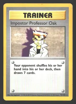 Imposter Professor Oak Base Set #073/102 Pokemon - Image 1