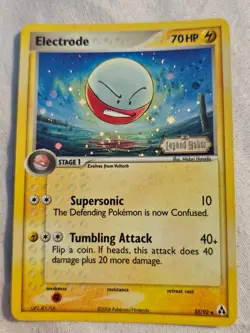 2006 Pokemon Legend Maker 32 Electrode Reverse Foil Holo Stamp - Image 1