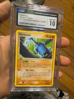 (TOP POP 13) CGC 10 GEM MINT Heracross 43/109 EX Team Rocket Returns Pokemon - Image 1