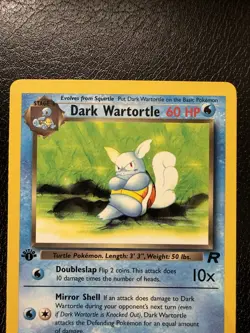 Pokemon TCG Dark Wartortle 1st Edition 46/82 Team Rocket Regular LP - Image 2
