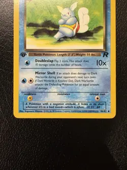 Pokemon TCG Dark Wartortle 1st Edition 46/82 Team Rocket Regular LP - Image 3