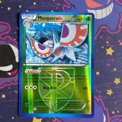 Pokemon TCG Masquerain (Team Plasma) 2/101 Plasma Blast Reverse Holo LP - Image 1