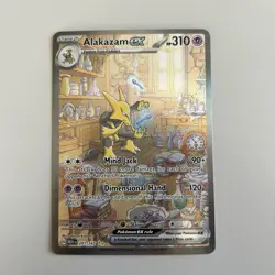 Pokemon TCG Alakazam EX 201/165 Special Illus. Rare Scarlet & Violet 151 MINT - Image 1