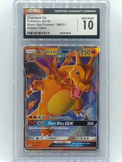 Pokemon 2019 Hidden Fates Charizard GX Black Star Promo SM211 CGC 10 Gem Mint 💎 - Image 1