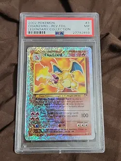 Pokemon PSA 7 CHARIZARD 3/110 - 2002 LEGENDARY REVERSE HOLO - Image 1