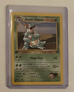 Pokemon TCG Giovanni’s Nidoqueen #23/132 1st Edition Vintage Gym Challenge 1999 - Image 1