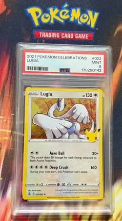 2021 POKEMON CELEBRATIONS #022 LUGIA PSA 9 - Image 3