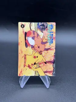 Mew Pikachu Holo Pokemon Vintage Pocket Monsters Vending Prism Sticker 290 - Image 2