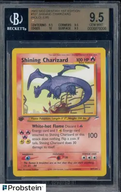 2002 Pokemon Neo Destiny 1st Edition #107 Shining Charizard Holo UR BGS 9.5 - Image 1