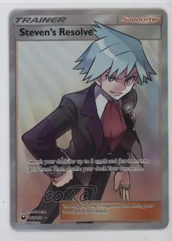 Full Art - Steven's Resolve Pokemon Sun & Moon Celestial Storm #165 - Image 1