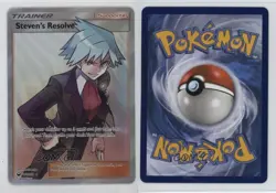 Full Art - Steven's Resolve Pokemon Sun & Moon Celestial Storm #165 - Image 3