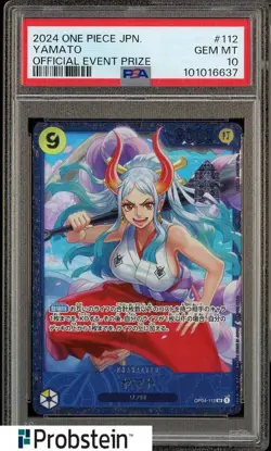 2024 One Piece Japanese Official Event Prize #112 Yamato PSA 10 GEM MINT - Image 1