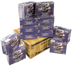 Lot (12) One Piece OP-10 Royal Blood English Booster Boxes Sealed w/ Open Case - Image 1
