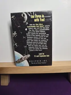 STAR WARS CCG PREMIERE BLACK BORDER STARTER DECK OF 60 CARDS 1995 - Image 2