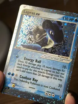 Pokemon TCG Lapras EX Holo Ultra Rare Card Ruby and Sapphire 99/109 NM 💎 - Image 3