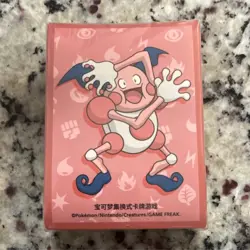 NEW! Pokemon simplified Chinese Mr. Mime Card Sleeves Pink Pokemon (64 sleeves) - Image 1