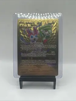 Gold Foil Custom Display Gardevoir And Sylveon Gx Card NM 260hp Magical Miracle - Image 1