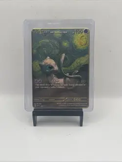 Metal Gold Mew With The Starry Night Custom Display Card 100hp Near Mint - Image 1