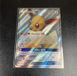 Pokemon Eevee GX SM242 Promo Holo Full Art SM 160 HP Sun & Moon Card - Image 1