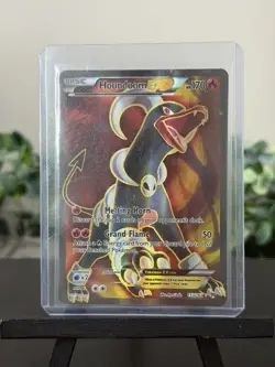 Pokemon TCG Houndoom EX Full Art Holo Ultra Rare Card 153/162 XY Breakthrough - Image 1
