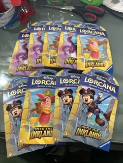 Disney Lorcana 12 Card Booster Pack Lot of 9 Into The Inklands Ravensburger NEW - Image 2