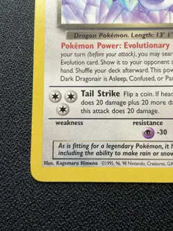 Pokemon Dark Dragonair 33/82 Team Rocket WOTC TCG Vintage 1999 Uncommon Card LP - Image 5