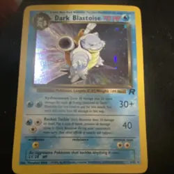 Pokemon Dark Blastoise 3/82 Team Rocket Rare 70 HP Card 2000 - Image 3