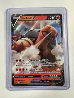 Torkoal V 024/202 - Sword and Shield Base Set Pokemon Card - Image 1