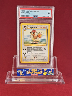 1999 Pokemon Base PIDGEOTTO Card #22/102 PSA 7 - Image 1