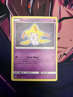 Pokemon TCG Shining Jirachi Holo Rare Card 42/73 Shining Legends Series - Image 2
