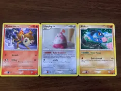 Pokemon TCG Pop Series 8 3 Card Lot Holo Happiny Chimchar Riolu ALL LP-NM READ - Image 1