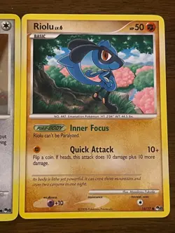 Pokemon TCG Pop Series 8 3 Card Lot Holo Happiny Chimchar Riolu ALL LP-NM READ - Image 4