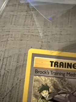 Brock's Training Method Gym Heroes Pokemon Card LP - Image 3