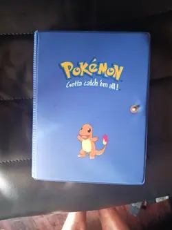 Vintage 1999 Pokemon Snap Binder Blue Charmander, Topps Movie Cards - Image 1