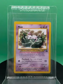 Mew 47 Black Star Promo June 2002 English Pokemon League Card WoTC - Image 1