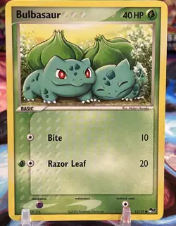 Bulbasaur 12/17 2005 POP Series 2 Tournament Promo Pokemon TCG Card LP - Image 1