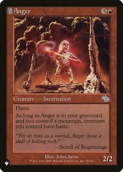 Anger - Retro Frame The List NM MTG - Image 1