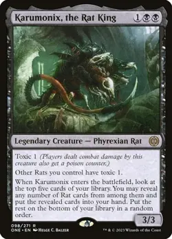 Karumonix, the Rat King ONE NM MTG - Image 1