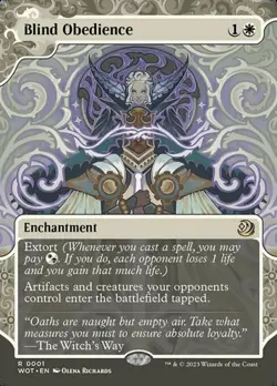 Blind Obedience - Extended Art Showcase WOT NM MTG - Image 1