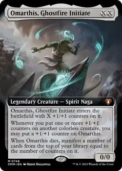 Omarthis, Ghostfire Initiate - Extended Art CM NM MTG - Image 1