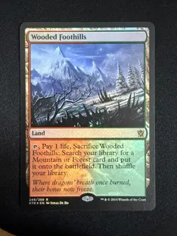 Wooded Foothills (FOIL) - Khans of Tarkir (Magic Gathering) - Image 1